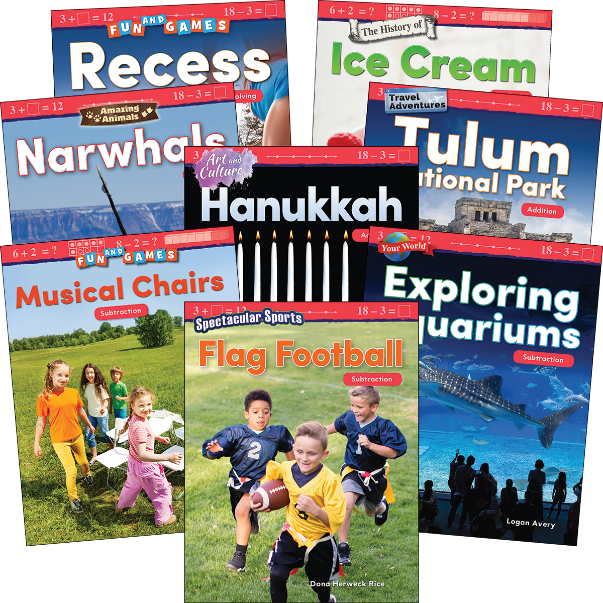 Addition & Subtraction: Grades K-1 (8-Book Set)