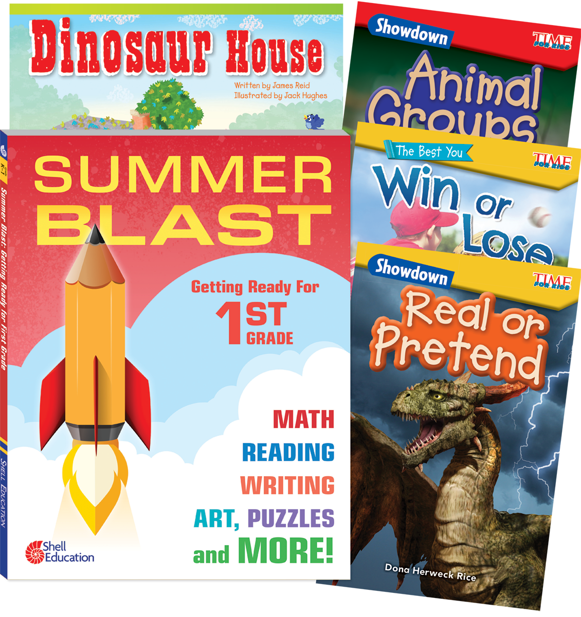 Learn-at-Home: Summer Reading Bundle Grade 1: 5-Book Set