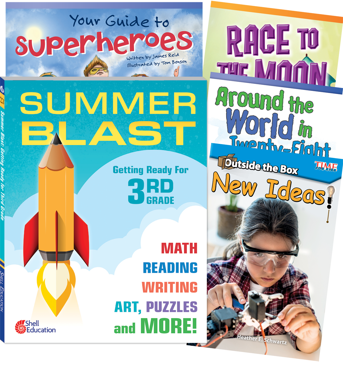 Learn-at-Home: Summer Reading Bundle Grade 3: 5-Book Set