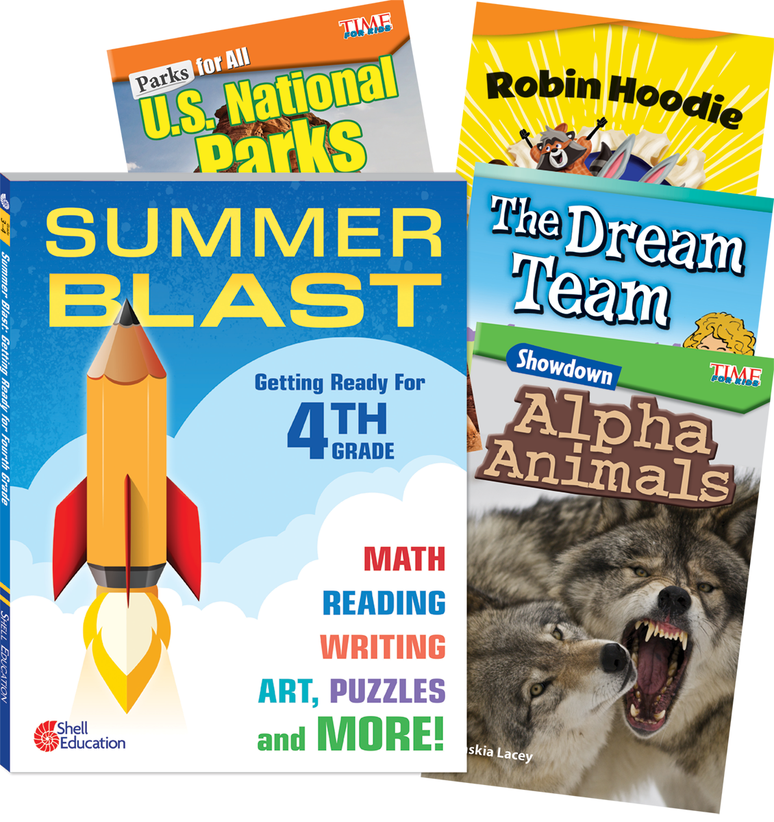 Learn-at-Home: Summer Reading Bundle Grade 4: 5-Book Set