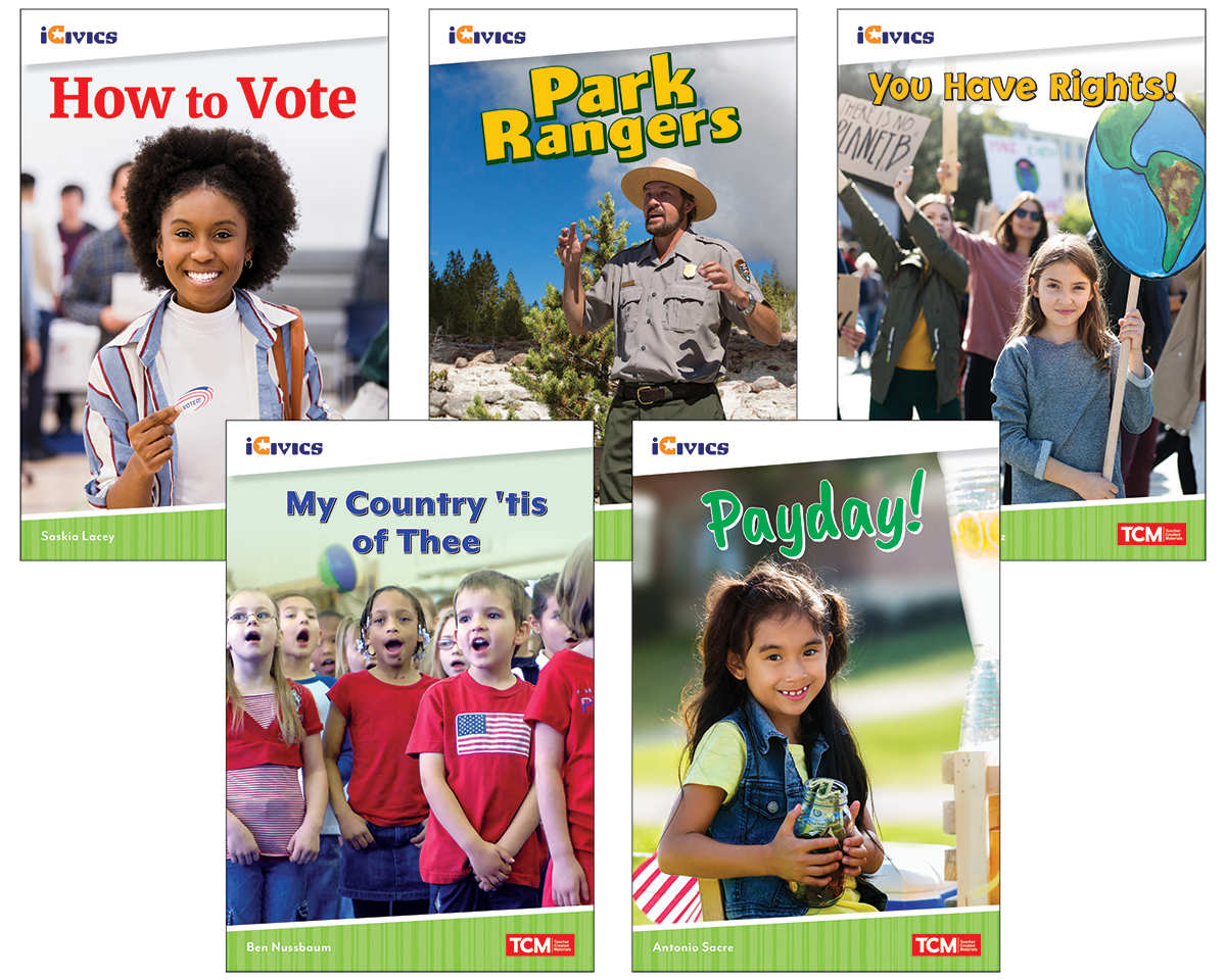 iCivics Grade 1: Leadership & Responsibility 5-Book Set