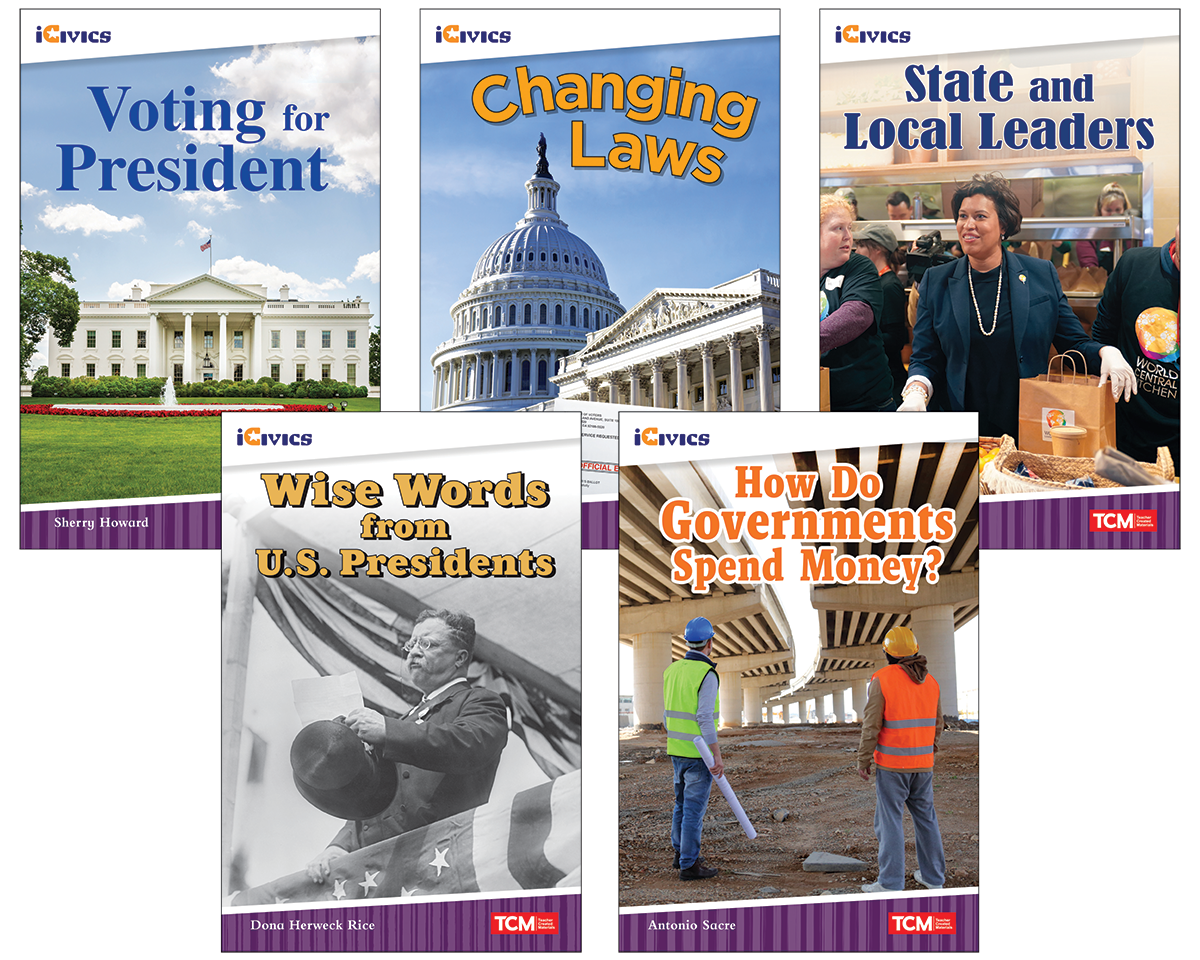 iCivics Grade 4: Leadership & Responsibility 5-Book Set