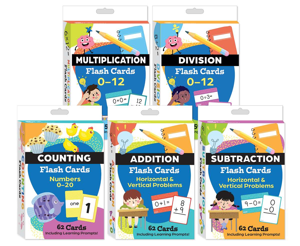 Math Flash Cards 5-Deck Set