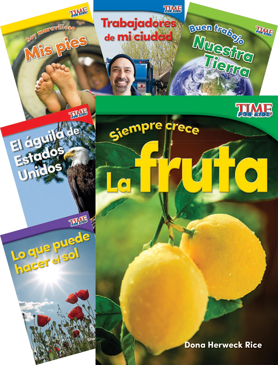 TIME FOR KIDS® Informational Text Grade K Spanish Readers Set 2 10-Book Set