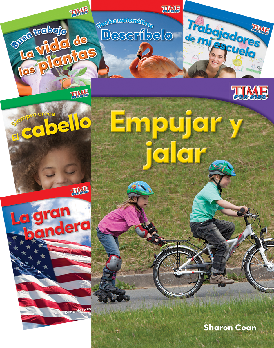 TIME FOR KIDS® Informational Text Grade K Spanish Readers Set 1 10-Book Set